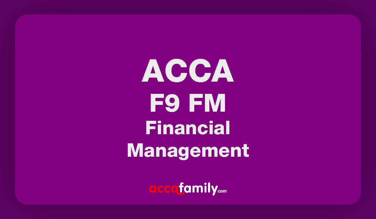 Study Text F9 Financial Management (FM) | ACCA