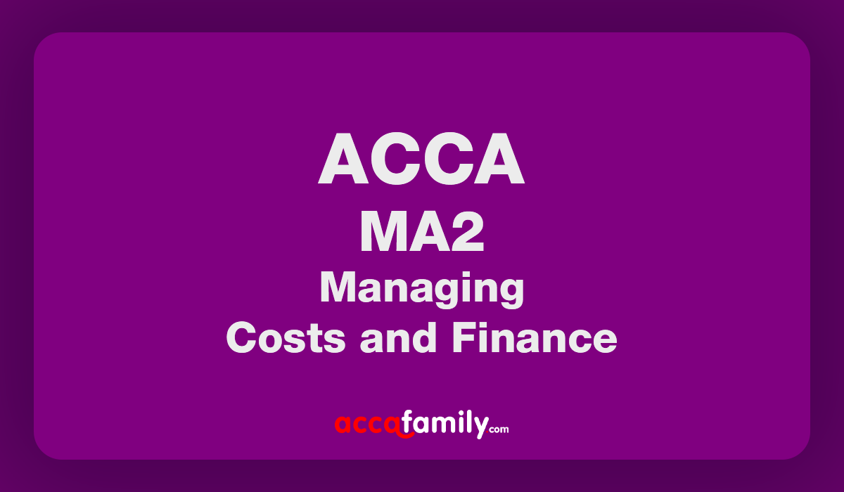 Practice and Revision Kit MA2 Managing Costs and Finance | Kplan