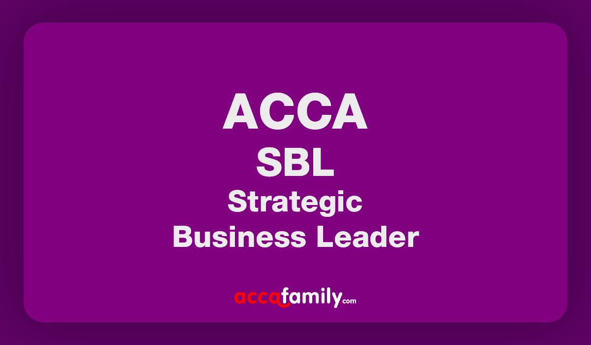 Study Text SBL - Strategic Business Leader | ACCA
